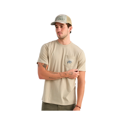 HUK BASS EAGLE SS PCKT TEE FRONT VIEW