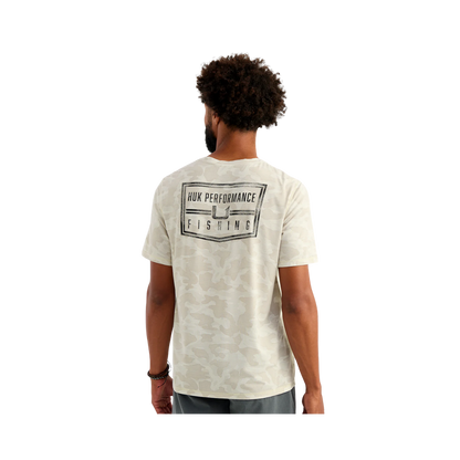 HUK DRIFT PRINTED S/S CREW BACK VIEW