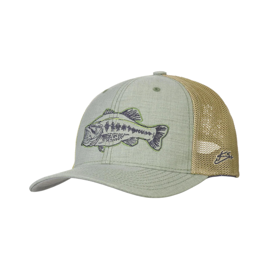 HUK KC EMBROIDERED 110 TRUCKER SEAGRASS