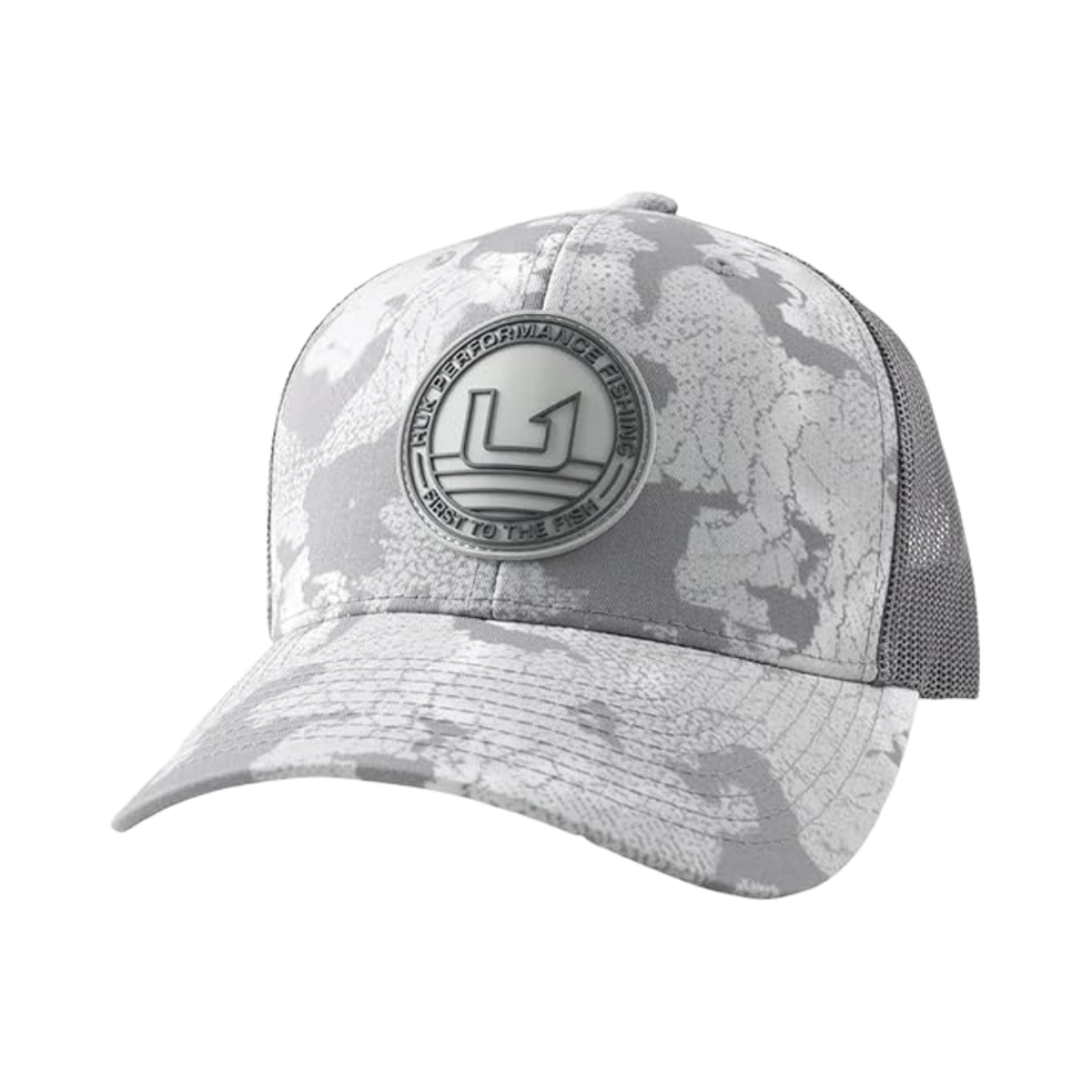 HUK KC PRINTED CIRCLE PTCH TRUCKER SHARKSKIN