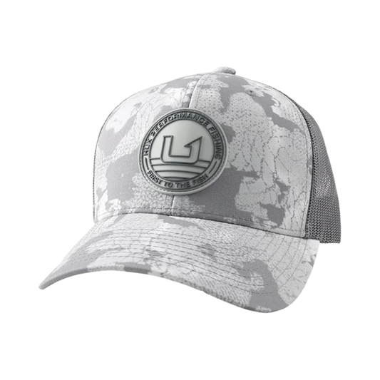 HUK KC PRINTED CIRCLE PTCH TRUCKER SHARKSKIN