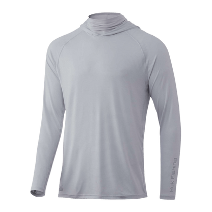 HUK MEN'S A1A HOODIE - HARBOR MIST - FRONT VIEW