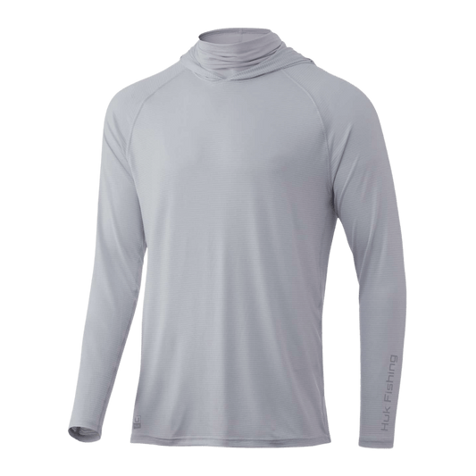 HUK MEN'S A1A HOODIE - HARBOR MIST - FRONT VIEW