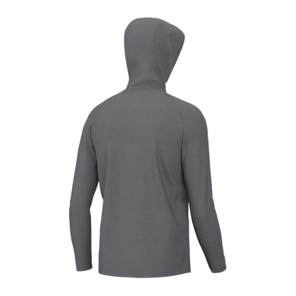 HUK MEN'S WAYPOINT HOODIE - NIGHT OWL - BACK VIEW