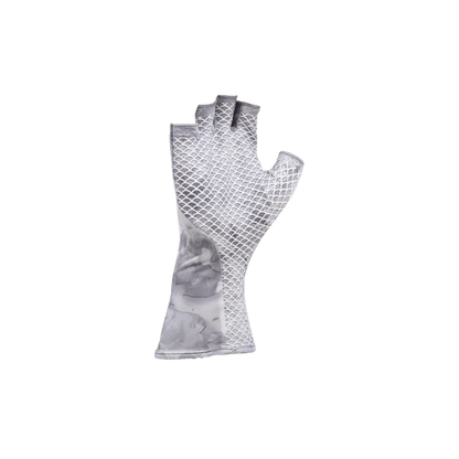HUK MOSSY OAK FRACTURE SUN GLOVE - DRIFT, PALM SIDE