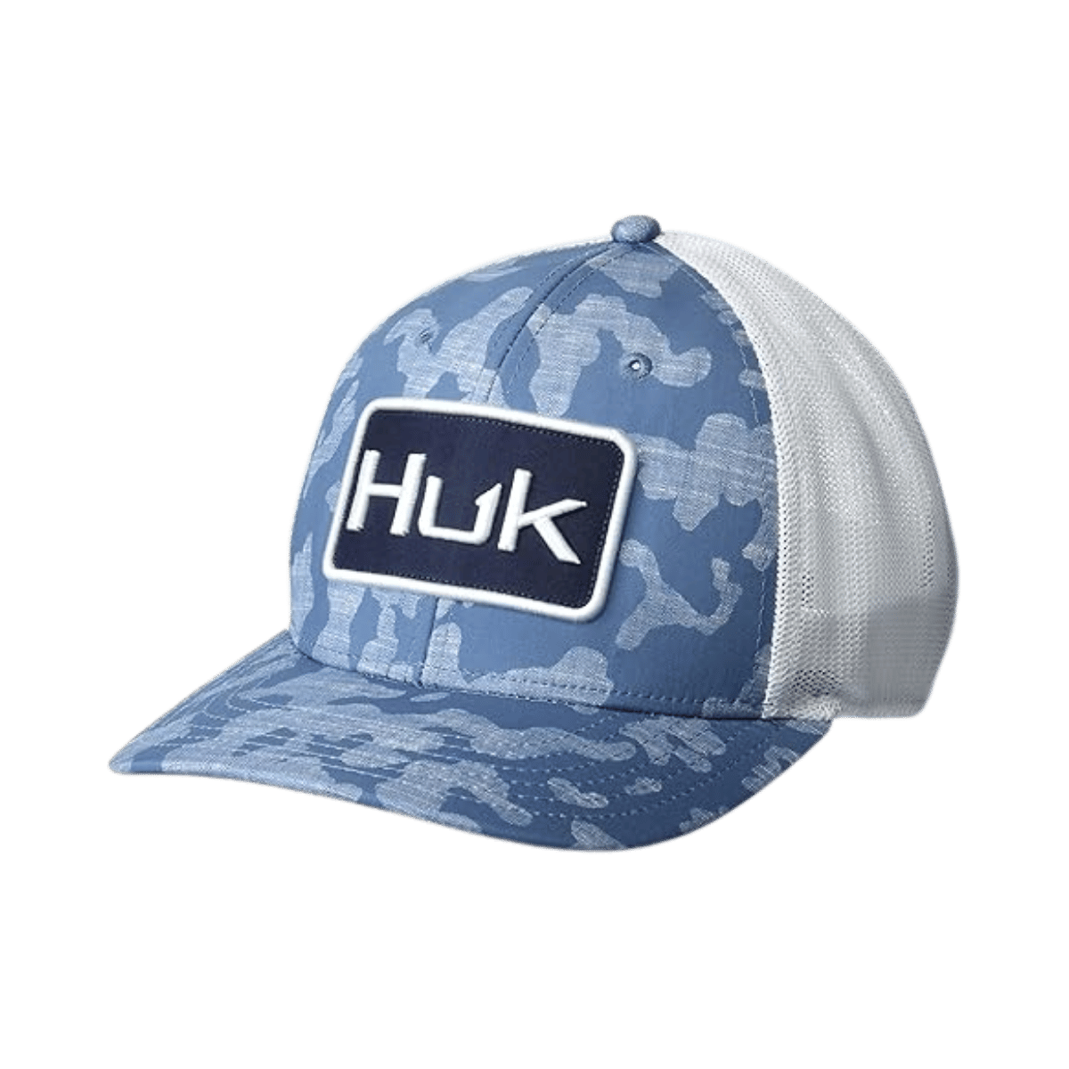 HUK RUNNING LAKES STRETCH TRUCKER TITANIUM BLUE