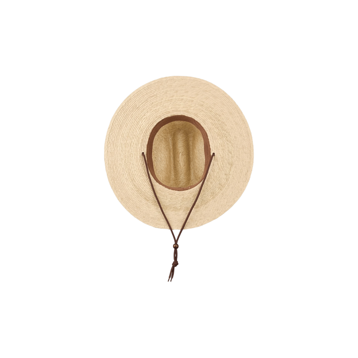 HUK STRAW HAT PALM WASH, BOTTOM ANGLE