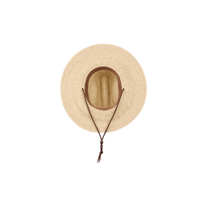 HUK STRAW HAT PALM WASH, BOTTOM ANGLE