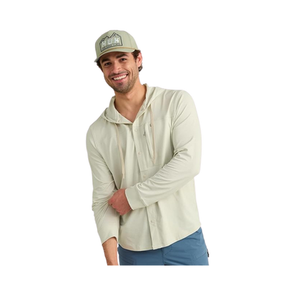 HUK WATERSHED HOODED SHIRT FRONT VIEW