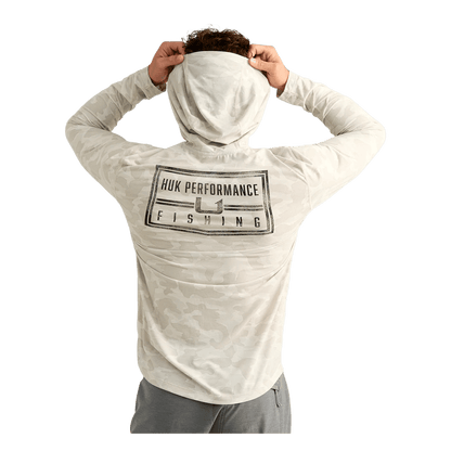 HUK DRIFT PERFORMANCE HOODIE TEE - BACK VIEW