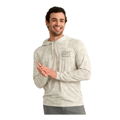 HUK DRIFT PERFORMANCE HOODIE TEE - FRONT VIEW