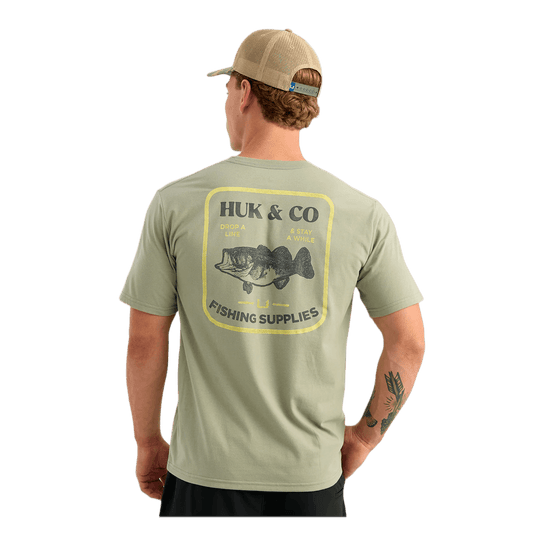 HUK HUK AND CO TEE - SEAGRASS - BACK VIEW