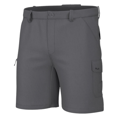 HUK MEN'S A1A SHORT QUICK-DRY PERFORMANCE - NIGHT OWL - FRONT VIEW