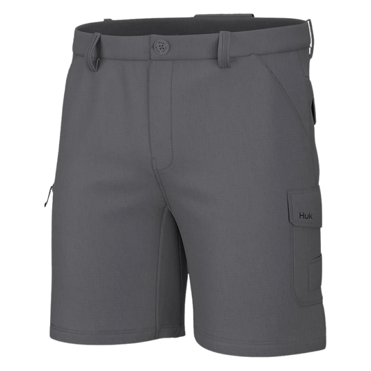 HUK MEN'S A1A SHORT QUICK-DRY PERFORMANCE - NIGHT OWL - FRONT VIEW