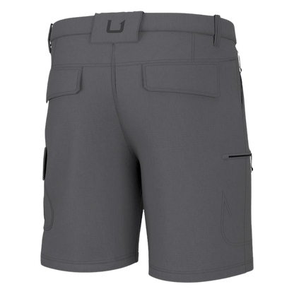 HUK MEN'S A1A SHORT QUICK-DRY PERFORMANCE - NIGHT OWL - BACK VIEW