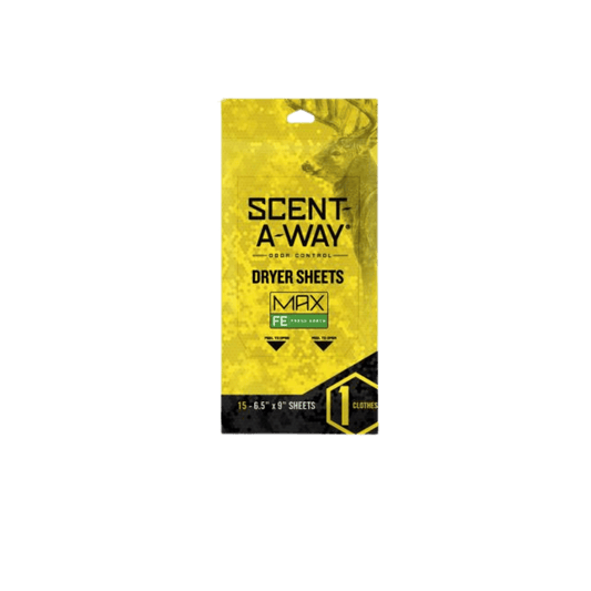 HUNTERS SPECIALTIES SCENT-AWAY MAX DRYER SHEETS - FRESH EARTH