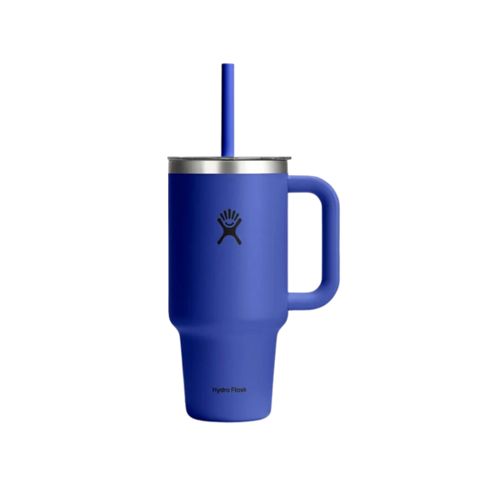 HYDRO FLASK TRAVEL TUMBLER CLEAR LID 32OZ CAPRI BLUE