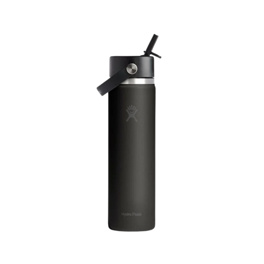 HYDRO FLASK WIDE FLEX STRAW CAP 24OZ BLACK