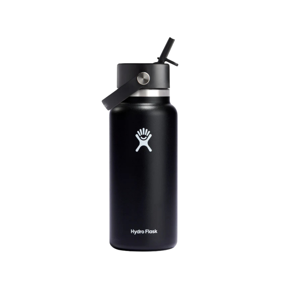 HYDRO FLASK WIDE FLEX STRAW CAP 32OZ BLACK