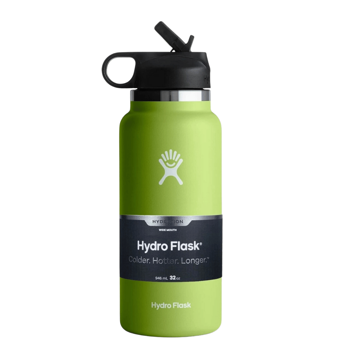 HYDRO FLASK WIDE MOUTH W/ STRAW LID 32OZ_SEAGRASS