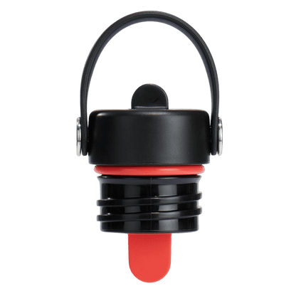 HYDRO FLASK STANDARD FLEX STRAW CAP - BLACK_SIDE ANGLE