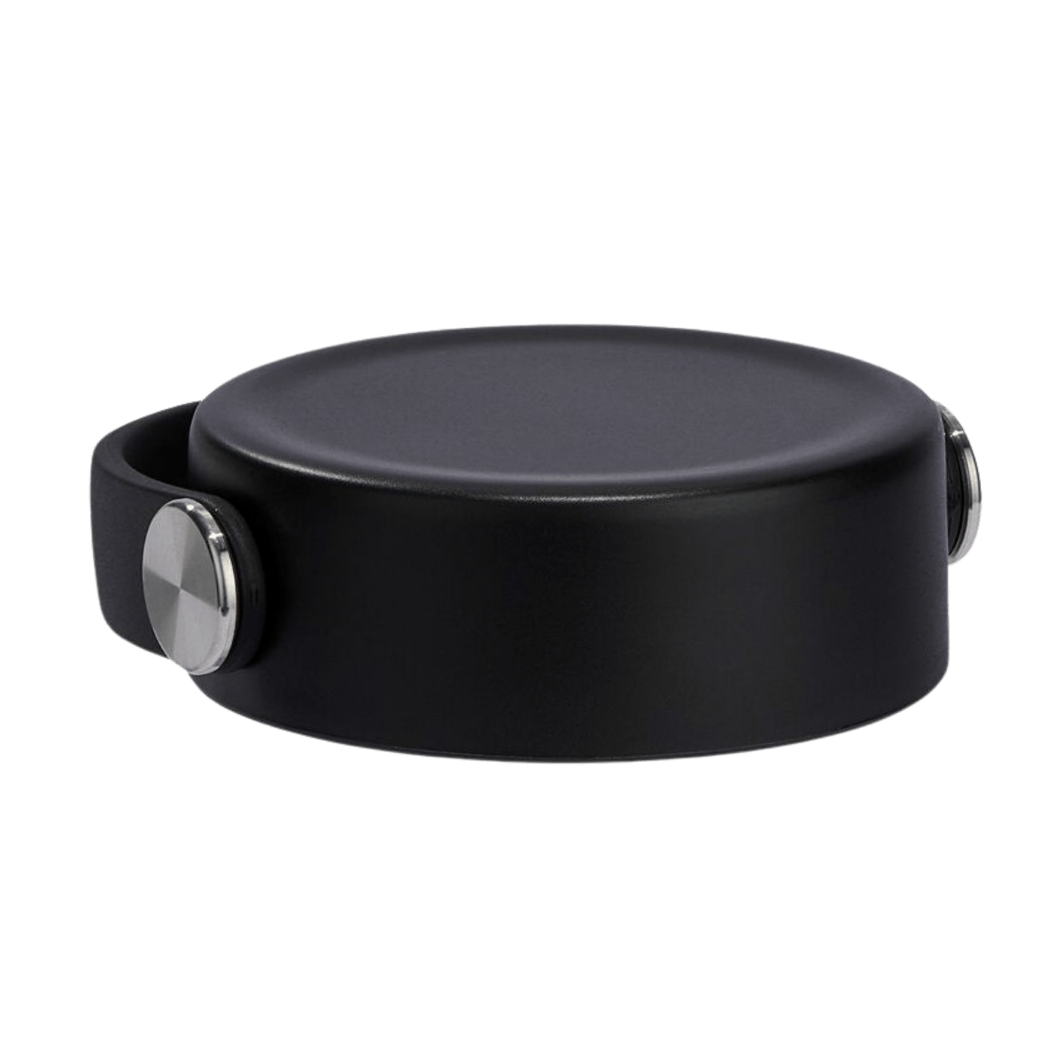 HYDRO FLASK WIDE FLEX CAP - BLACK_SIDE ANGLE