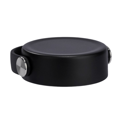 HYDRO FLASK WIDE FLEX CAP - BLACK_SIDE ANGLE