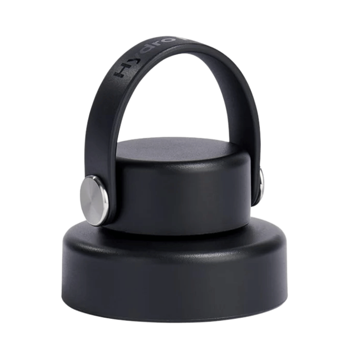 HYDRO FLASK WIDE FLEX CHUG CAP - BLACK_FRONT ANGLE