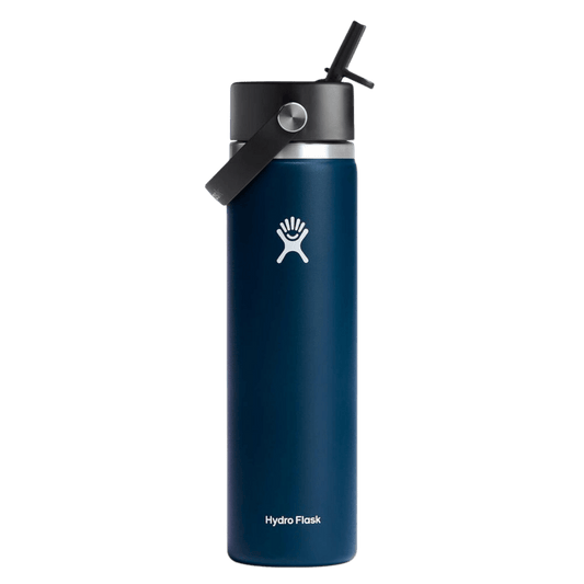 HYDRO FLASK WIDE MOUTH WITH FLEX STRAW CAP 24OZ_INDIGO