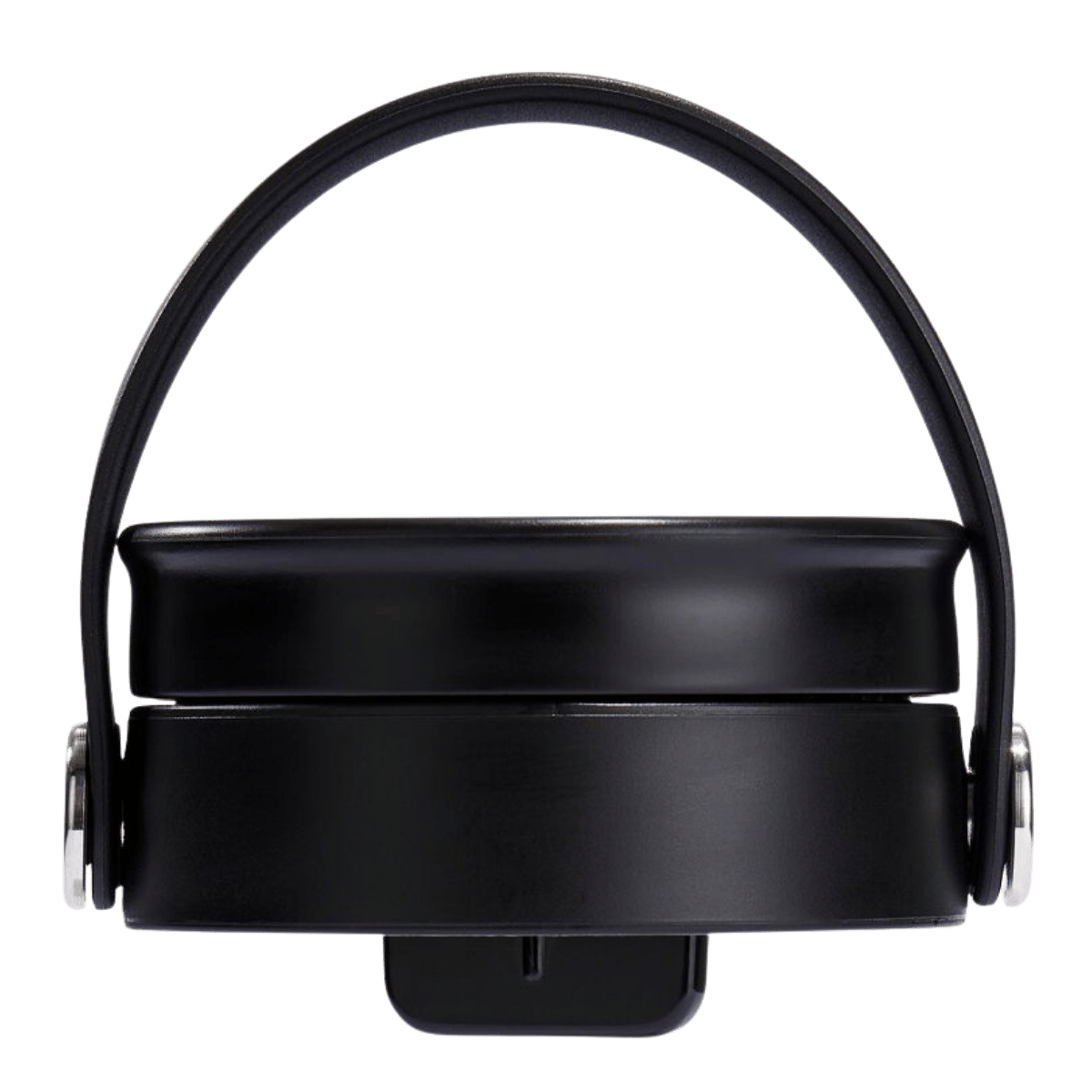HYDRO FLASK WIDE MOUTH FLEX SIP LID - BLACK_SIDE ANGLE