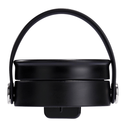 HYDRO FLASK WIDE MOUTH FLEX SIP LID - BLACK_SIDE ANGLE