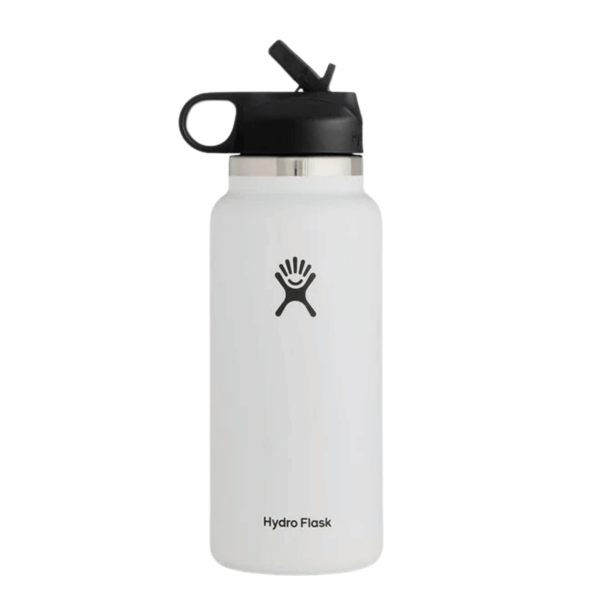 HYDRO FLASK WIDE MOUTH W/ STRAW LID 32OZ_WHITE