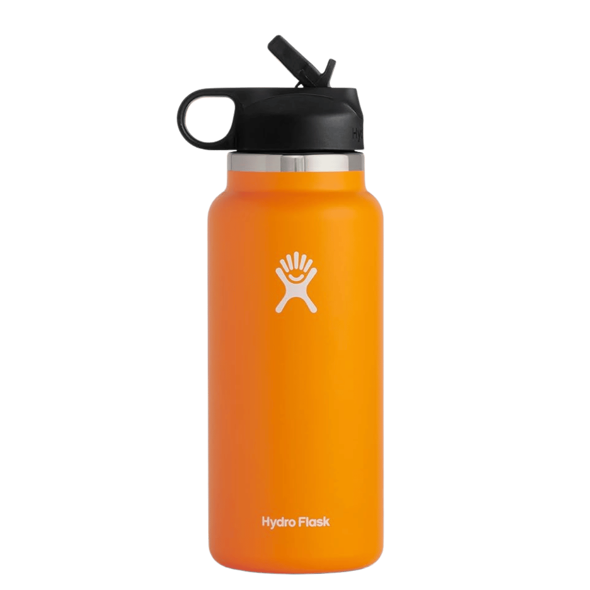 HYDRO FLASK WIDE MOUTH W/ STRAW LID 32OZ_CLEMENTINE
