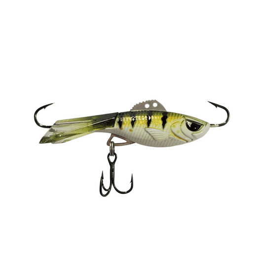 HYPER-RATTLE JIGGING MINNOW GLOW PERCH, FRONT ANGLE