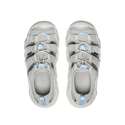 KEEN WOMEN'S HYPERPORT H2 SANDAL - ALLOY/SKYWAY - TOP VIEW