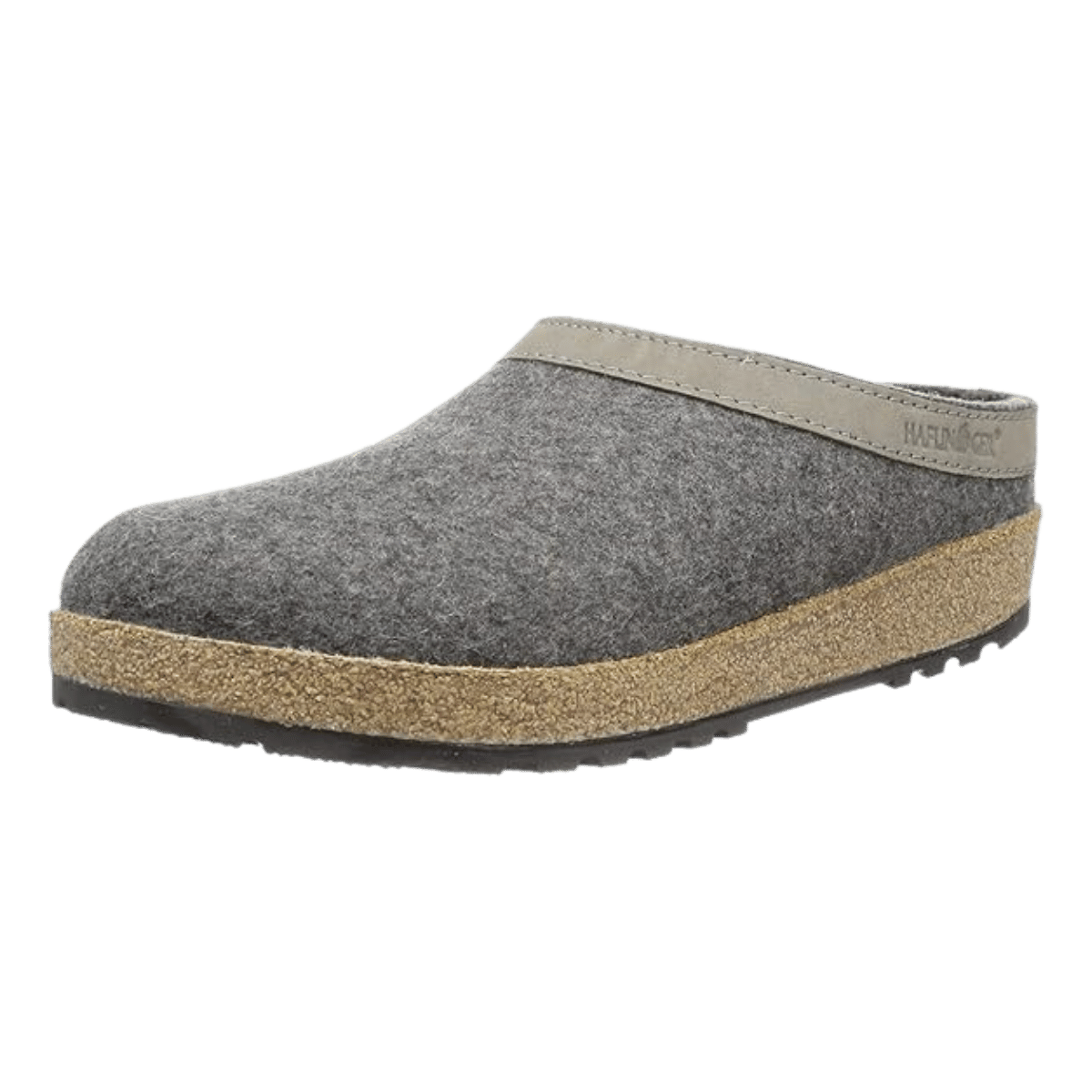 HAFLINGER GZL WOOL CLOG - SILVER GREY - MAIN 
