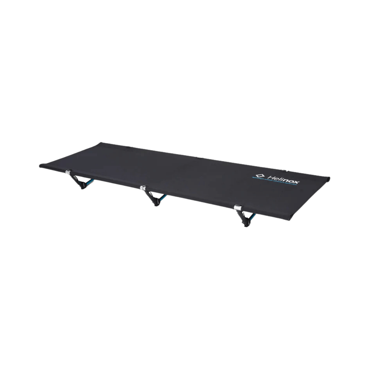HELINOX COT ONE CONVERTIBLE - BLACK - SIDE FRONT VIEW
