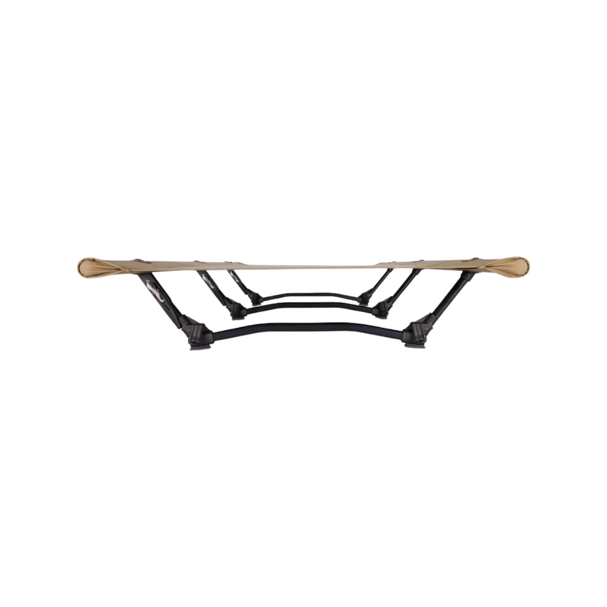 HELINOX COT ONE CONVERTIBLE - COYOTE TAN - EYE LEVEL SIDE VIEW