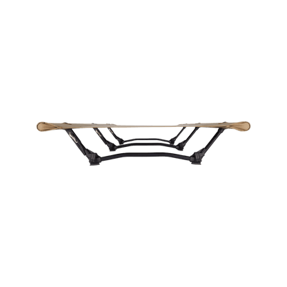 HELINOX COT ONE CONVERTIBLE - COYOTE TAN - EYE LEVEL SIDE VIEW