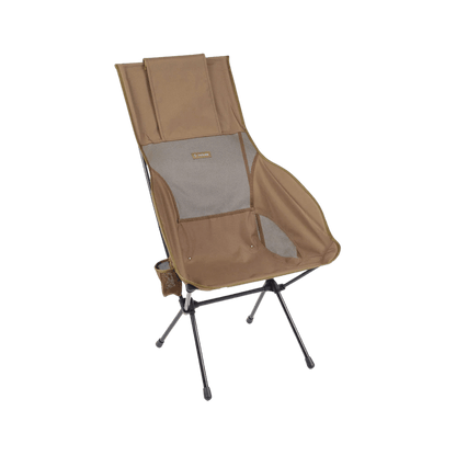 HELINOX SAVANNA CHAIR - COYOTE TAN - SIDE FRONT VIEW