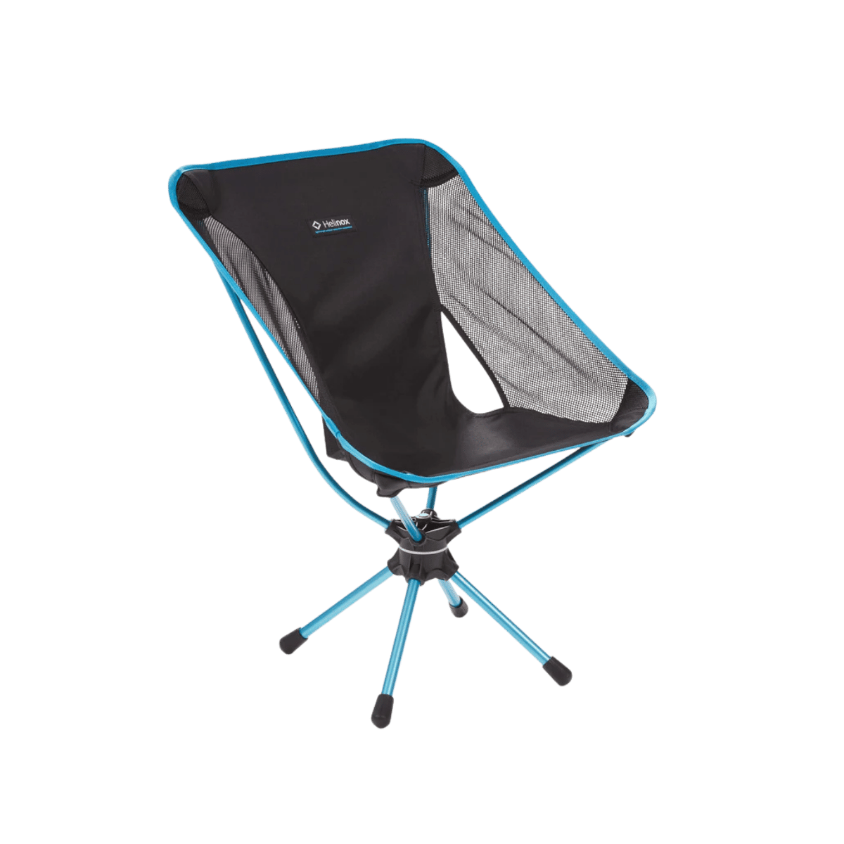 HELINOX SWIVEL CHAIR - BLACK - SIDE FRONT VIEW