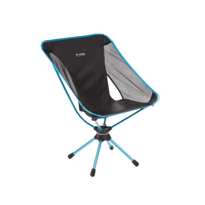 HELINOX SWIVEL CHAIR - BLACK - SIDE FRONT VIEW