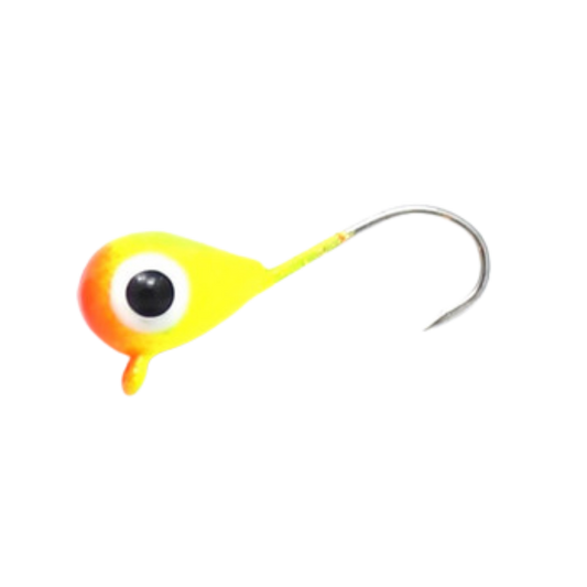 HOT JIGS TUNG JIG MEGA DROPPER 6CD - YELLOW/CHARTREUSE/ORANGE - SIZE #8