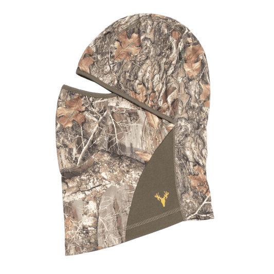 HOT SHOT REVERSIBLE FLC FACEMASK MENS GROUSE CAMO SIDE VIEW