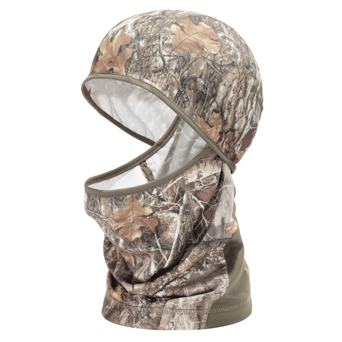HOT SHOT REVERSIBLE FLC FACEMASK MENS GROUSE CAMO FRONT SIDE VIEW