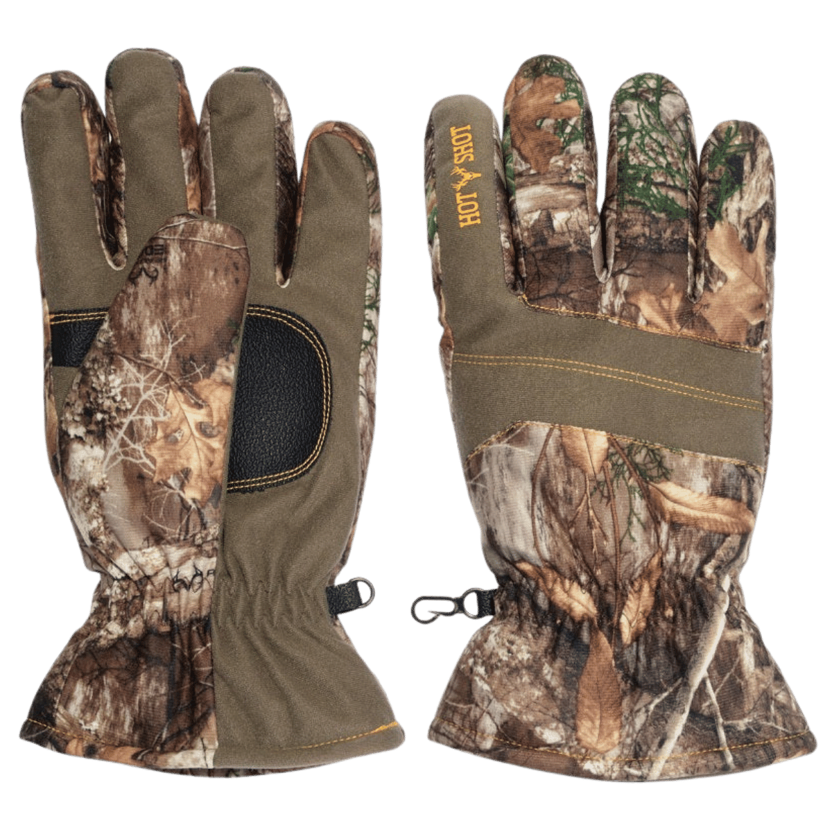 HOT SHOT YOUTH BRUSHED TRICOT GLOVES EDGE FULL FRONT VIEW