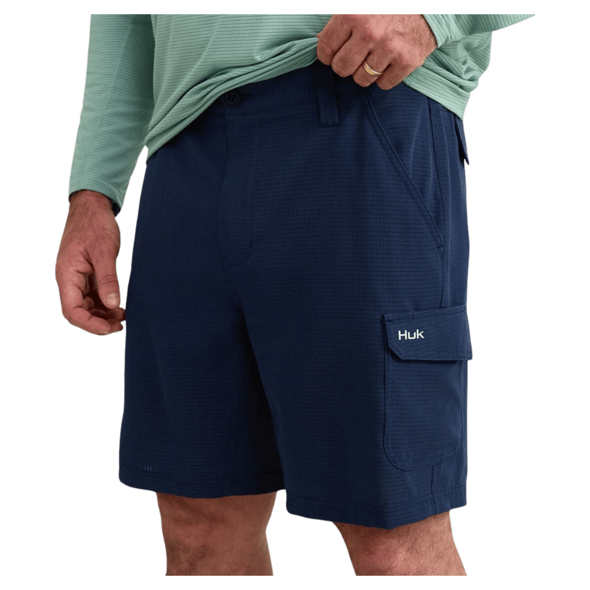 HUK MEN'S A1A SHORT 8.5" SHORTS - NAVAL ACADEMY - FRONT VIEW