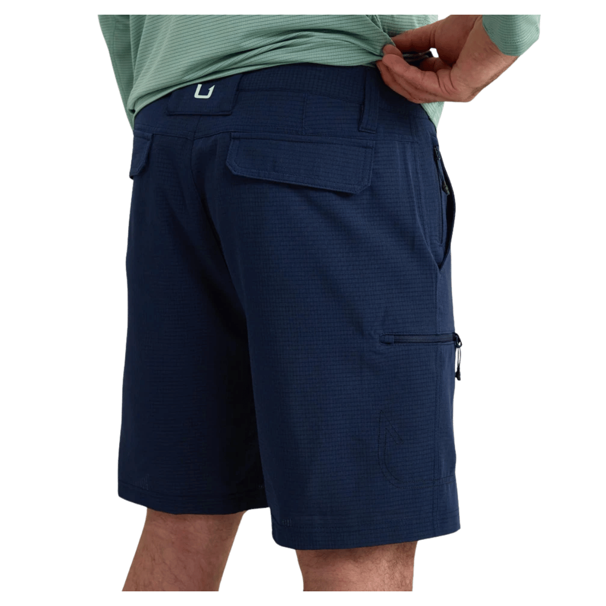 HUK MEN'S A1A SHORT 8.5" SHORTS - NAVAL ACADEMY - BACK VIEW