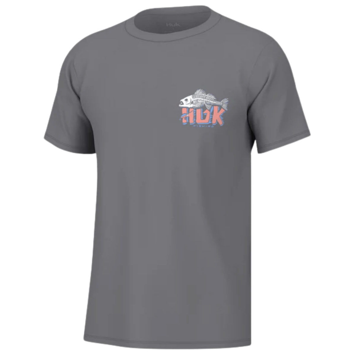 HUK MEN'S BASS BONES TEE - NIGHT OWL - FRONT VIEW