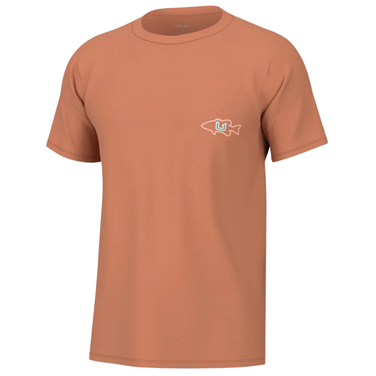 HUK MEN'S COLD BASS TEE - SUNBURN - FRONT VIEW